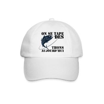 péche aux thons - Casquette classique - blanc/blanc - Devant