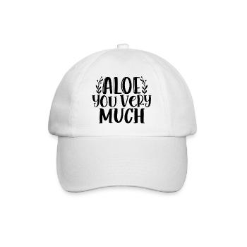 Aloe you very much, Gardening Plants Happiness - Baseball Cap - white/white - Front