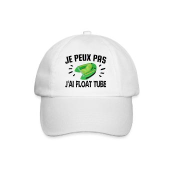 je peux pas j'ai float tube - Casquette classique - blanc/blanc - Devant