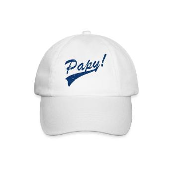 Papy vintage - Casquette classique - blanc/blanc - Devant