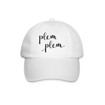plem plem - Baseballkappe - Weiß/Weiß - Vorne