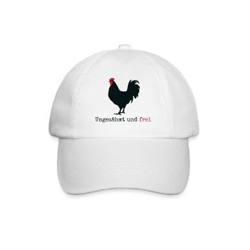 Ungezähmt und frei - Baseballkappe - Weiß/Weiß - Vorne
