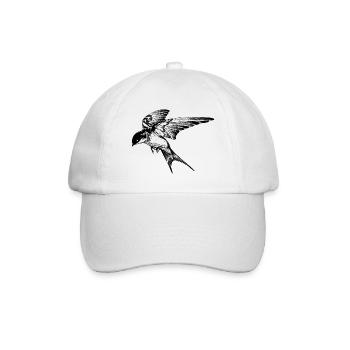 Bow tie in style: The swallow - Baseball Cap - white/white - Front