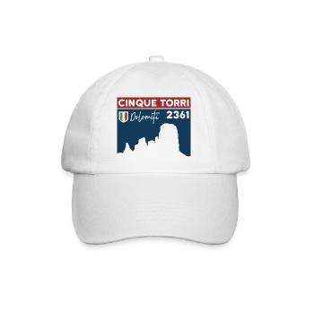 Cinque Torri Randonnée Cinq Tours Dolomites - Casquette classique - blanc/blanc - Devant
