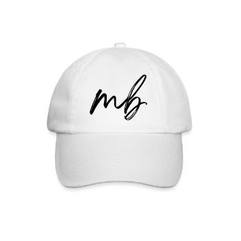 MB (black) - Baseball Cap - white/white - Front