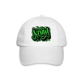 Noah Name Graffiti Green - Baseball Cap - white/white - Front