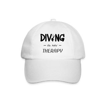 Dive - Diver - Scuba - Diving - Taucher - tauchen - Baseballkappe - Weiß/Weiß - Vorne