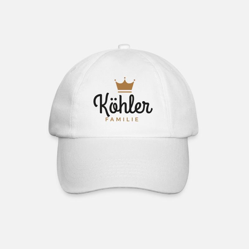 Köhler-Familie - Baseballkappe - Weiß/Weiß