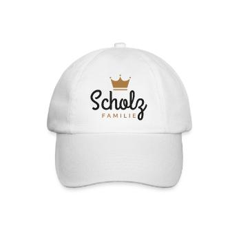 Scholz-Familie - Baseballkappe - Weiß/Weiß - Vorne