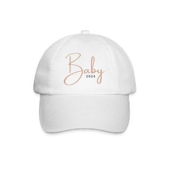 Baby 2024 - Baseballkappe - Weiß/Weiß - Vorne