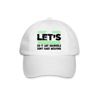 Present Idea Quote Hippie Festival - Baseball Cap - white/white - Front