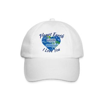Planète Terre Je t’aime - Casquette classique - blanc/blanc - Devant