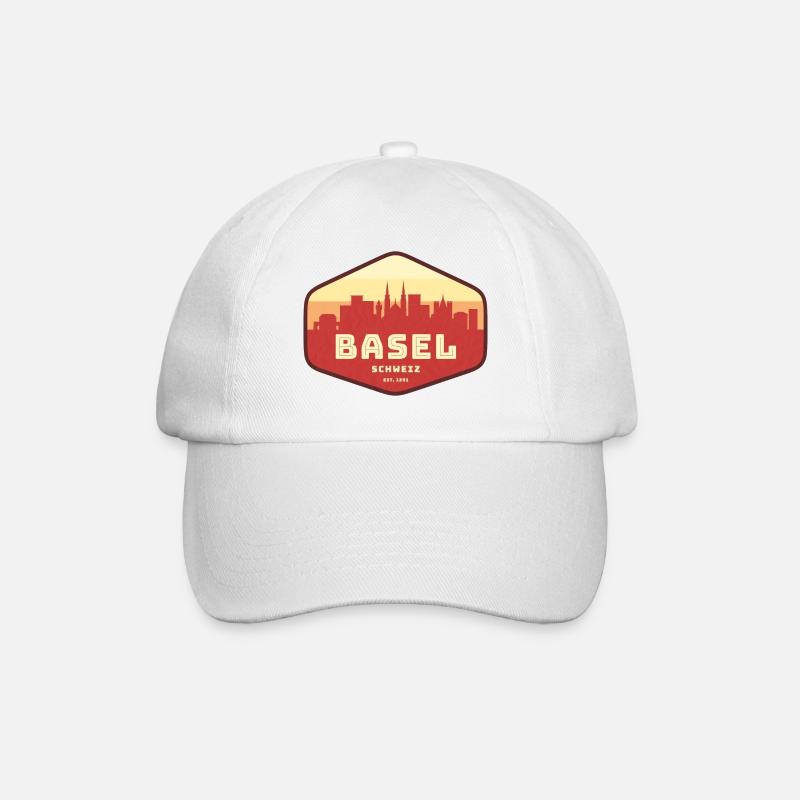 Bâle, Suisse - Casquette classique - blanc/blanc