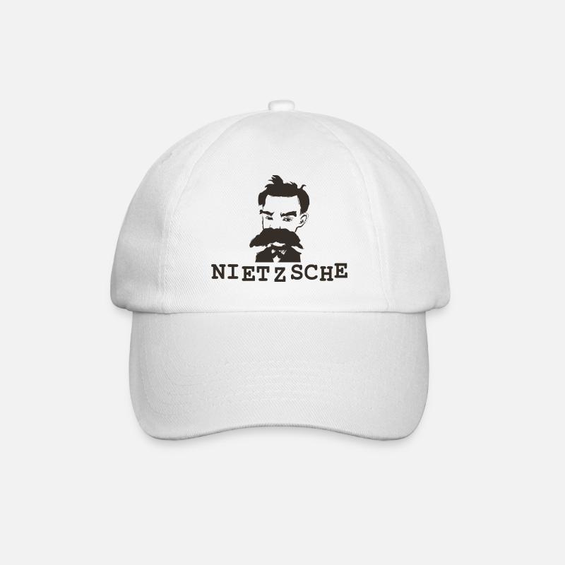 Nietzsche - Baseballkappe - Weiß/Weiß