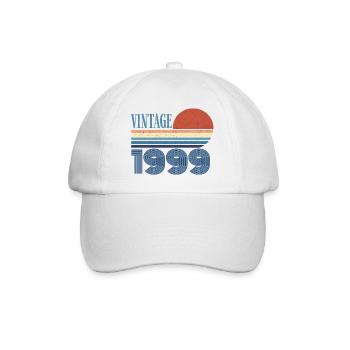 Jahrgang 1999 - Baseballkappe - Weiß/Weiß - Vorne