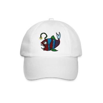 Anglerfisch - Baseballkappe - Weiß/Weiß - Vorne