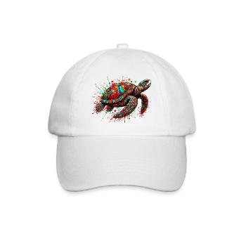 Turtle - Baseball Cap - white/white - Front