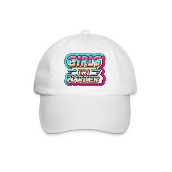 Girls Tri Harder 9 - Baseball Cap - white/white - Front