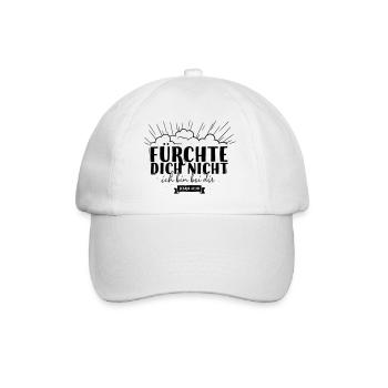 Fear not - Baseball Cap - white/white - Front