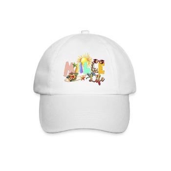Vie à la plage Ambiance estivale - Casquette classique - blanc/blanc - Devant