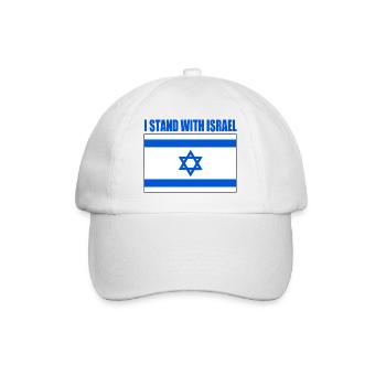 I stand with israel - Casquette classique - blanc/blanc - Devant