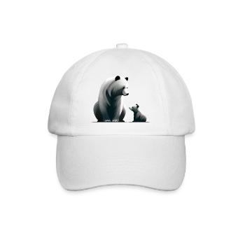 Kleine Bärenfamilie - Baseballkappe - Weiß/Weiß - Vorne