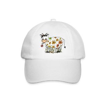 Cow - Baseball Cap - white/white - Front