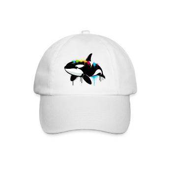 Killer whale - Baseball Cap - white/white - Front