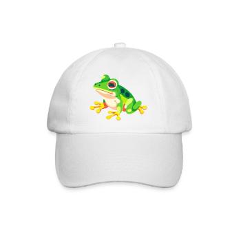 Frog - Baseball Cap - white/white - Front