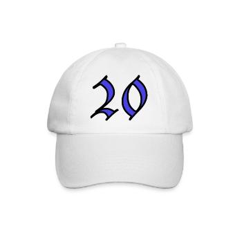 20. 20 YEARS. 20th ANNIVERSARY. 20 YEARS ANNIVERSARY. - Baseball Cap - white/white - Front
