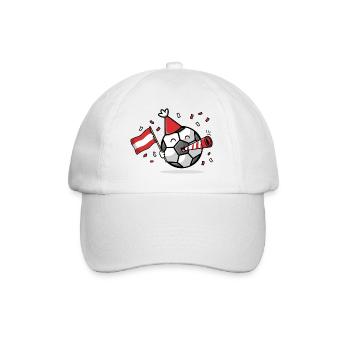 Fußball Fan Österreich - Baseballkappe - Weiß/Weiß - Vorne
