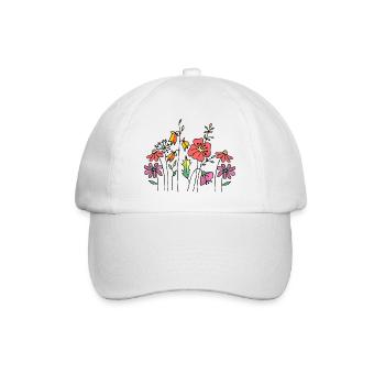 Fleur - Casquette classique - blanc/blanc - Devant