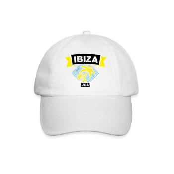 IBIZA Bachelor Party Crew - Baseball Cap - white/white - Front