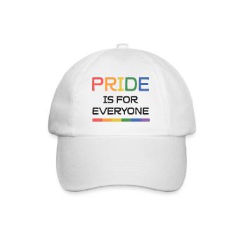 LGBTQ Pride Month - Pride is For Everyone - Baseball Cap - white/white - Front