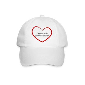 Pas de plus grand amour que le Tien. - Casquette classique - blanc/blanc - Devant