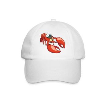Lobster Captain - Baseball Cap - white/white - Front