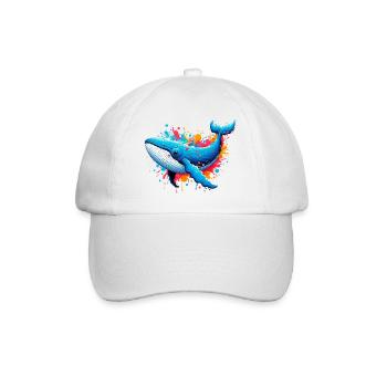 Wal - Baseballkappe - Weiß/Weiß - Vorne