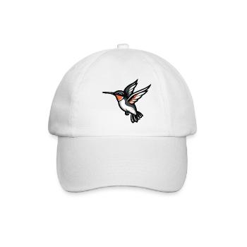 kolibri vogel - Baseballkappe - Weiß/Weiß - Vorne