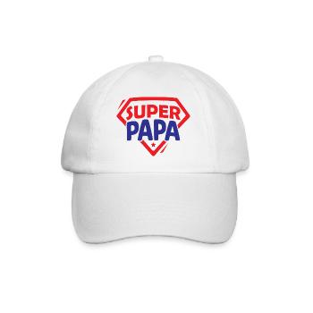 Super dad - Baseball Cap - white/white - Front