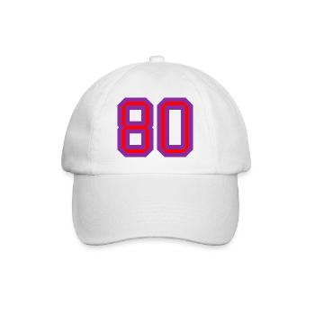 80. 80 YEARS. 80th ANNIVERSARY. 80 YEARS ANNIVERSARY. - Baseball Cap - white/white - Front