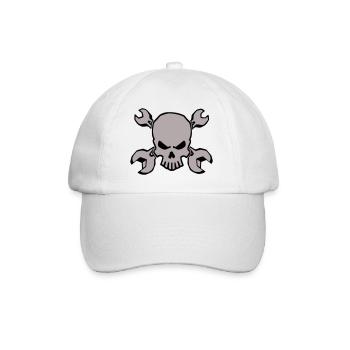 TOOLSKULL - 2C - Baseball Cap - white/white - Front