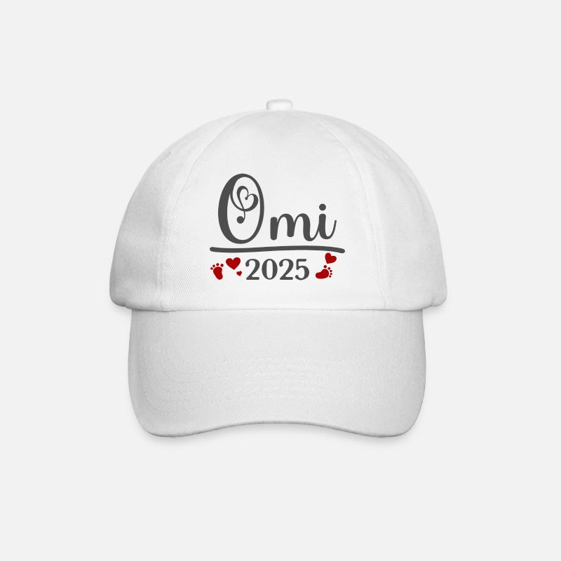 Omi 2025 - Baseballkappe - Weiß/Weiß