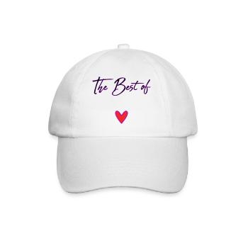 HAPPY BIRTHDAY. HEART. HAPPY MOTHER'S DAY. MOM - Baseball Cap - white/white - Front