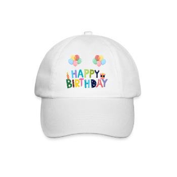 Bon anniversaire - Casquette classique - blanc/blanc - Devant