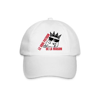 The real of the cat house - Baseball Cap - white/white - Front