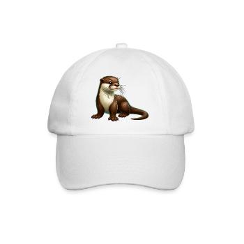 Otter - Baseball Cap - white/white - Front