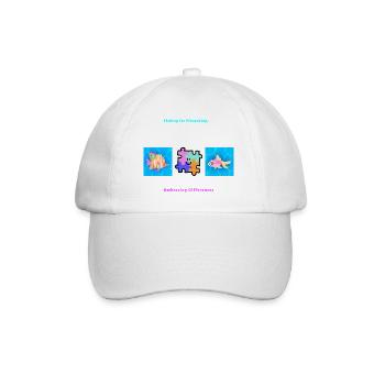 Pêcher l’amitié Accepter les différences - Casquette classique - blanc/blanc - Devant
