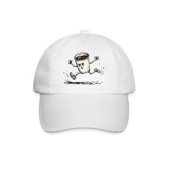 KAFFEE - Baseballkappe - Weiß/Weiß - Vorne