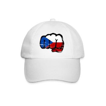 Drapeau de la République tchèque utilisé - Casquette classique - blanc/blanc - Devant