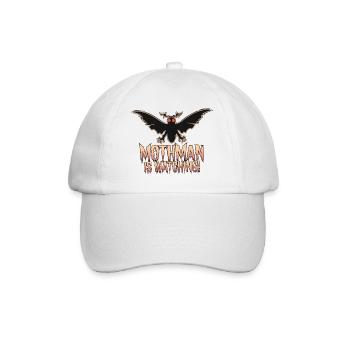 MOTHMAN REGARDE - Casquette classique - blanc/blanc - Devant